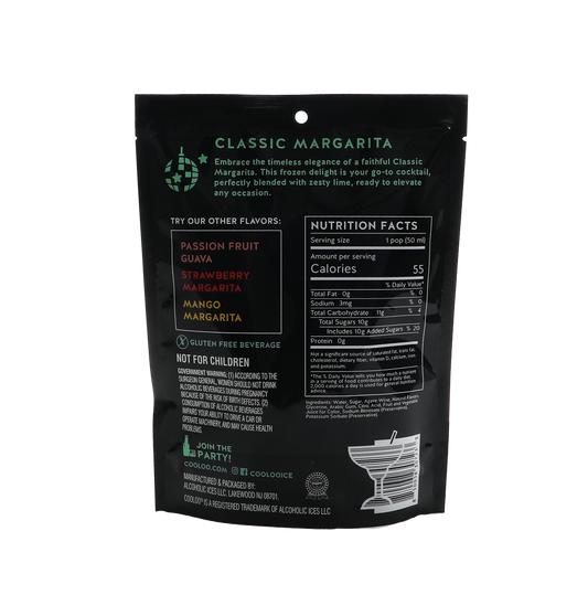 Cooloo Classic Margarita Cocktail Pops