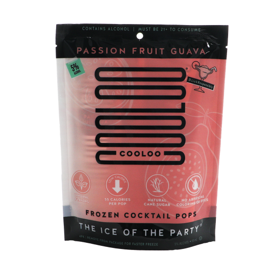 Cooloo Passion Fruit Guava Cocktail Pops