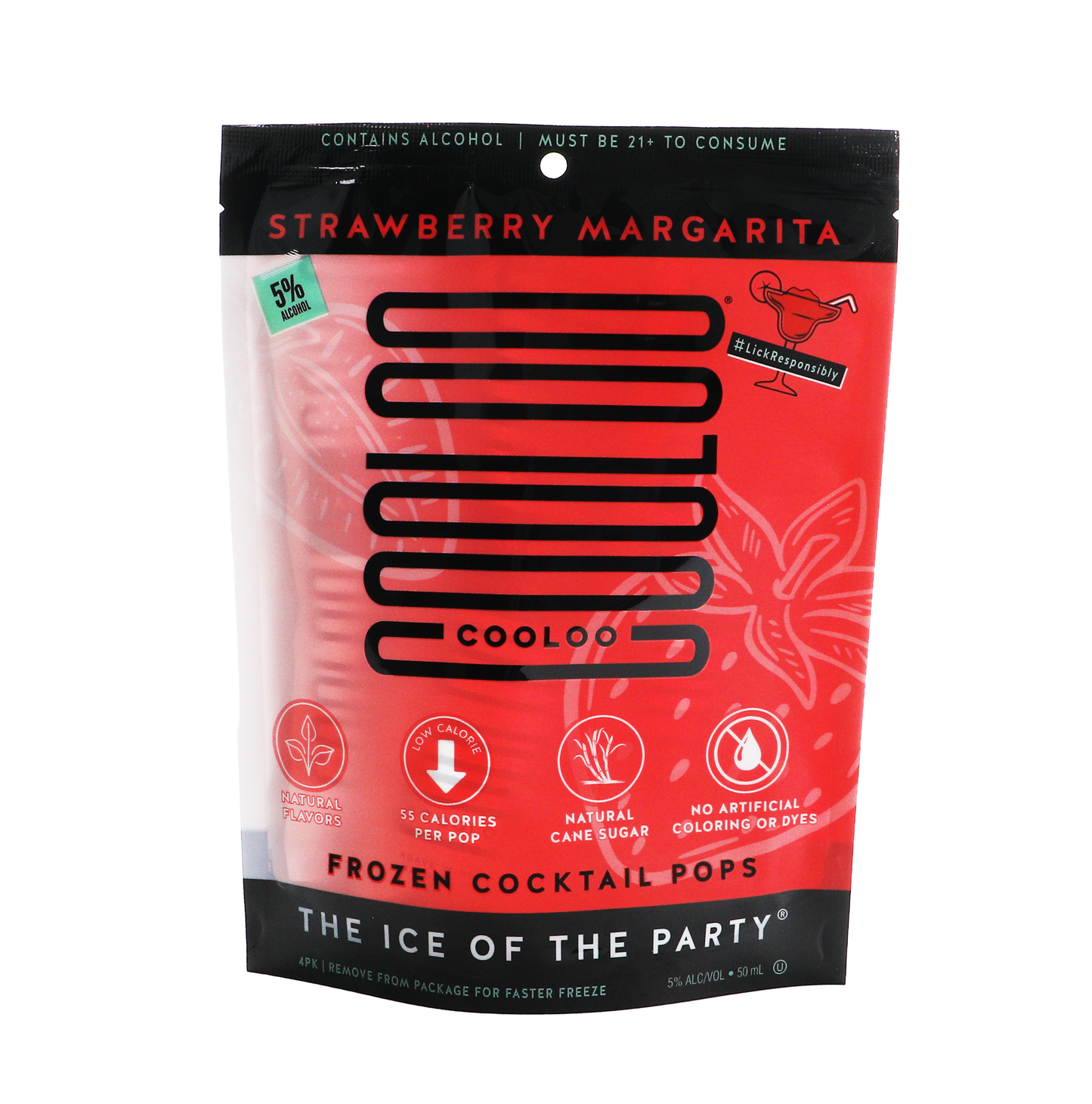 Cooloo Strawberry Margarita Cocktail Pops